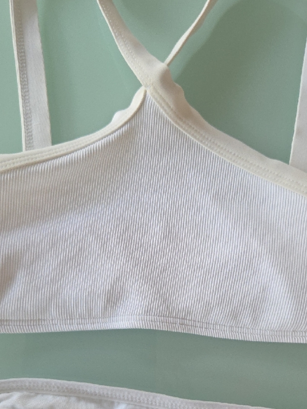 l*space White Ribbed Bikini Set - Picture 6 of 7